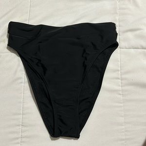black high waisted bikini bottoms size S